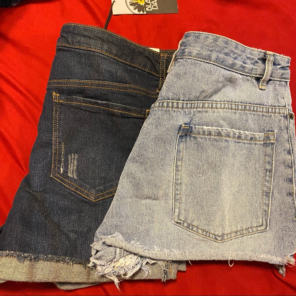 Society amuse shorts & black daisy shorts size 31